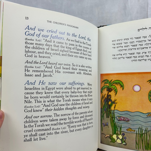 The Children' Haggadah Book 1987 Silberman Hebrew and‎ English Hardcover - Picture 5 of 9